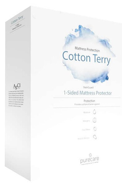 Purecare Cotton Terry Serenity Premium Mattress Protector, Single