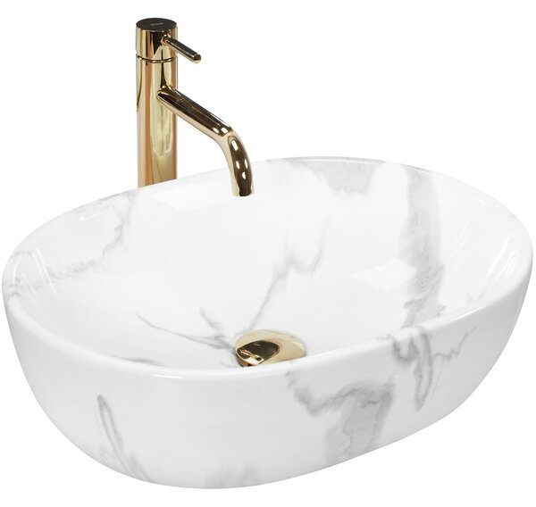Countertop Basin Rea Amelia Marmo Shiny