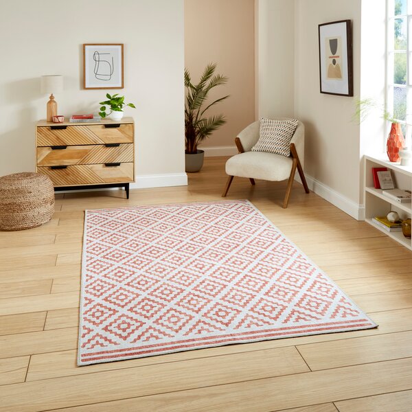 Coral H1058 Digitally Printed Rug Orange