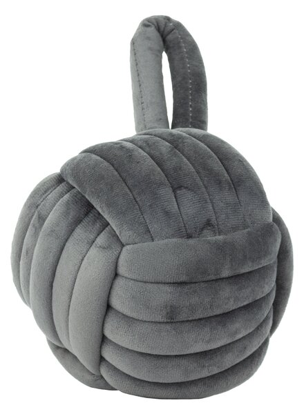 Knot Doorstop 14cm Charcoal