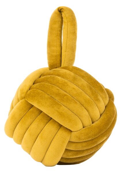 Knot Doorstop 14cm Ochre