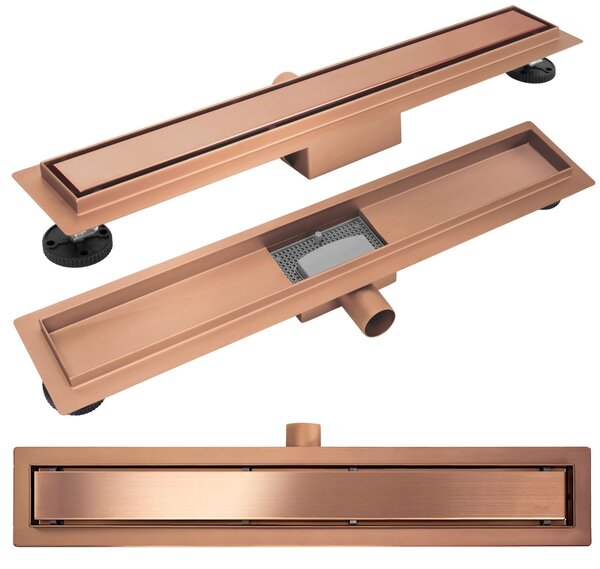Linear drainage Rea Neox brush copper 50