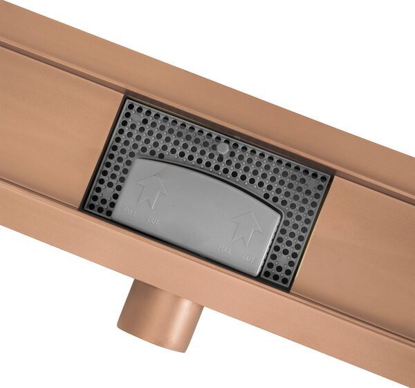 Linear drainage Rea Neox brush copper 50
