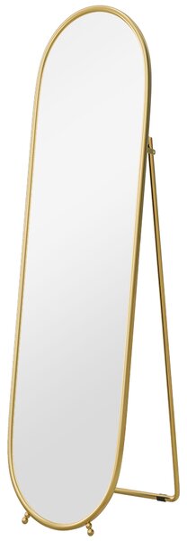 HOMCOM 40 x 160cm Full Length Mirror, Floor Standing, Wall-Mounted or Leaning Against Wall Tall Mirror w/ Support Frame Aosom UK