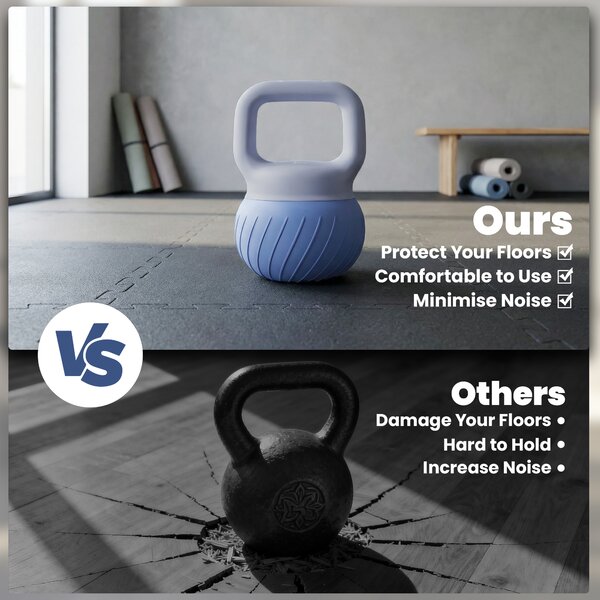 SPORTNOW Soft Kettlebell, 10kg Kettle Bell with Anti-Slip Grip for Home Gym Weight Lifting and Strength Training