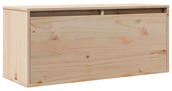 Wall Cabinet 80x30x35 cm Solid Wood Pine