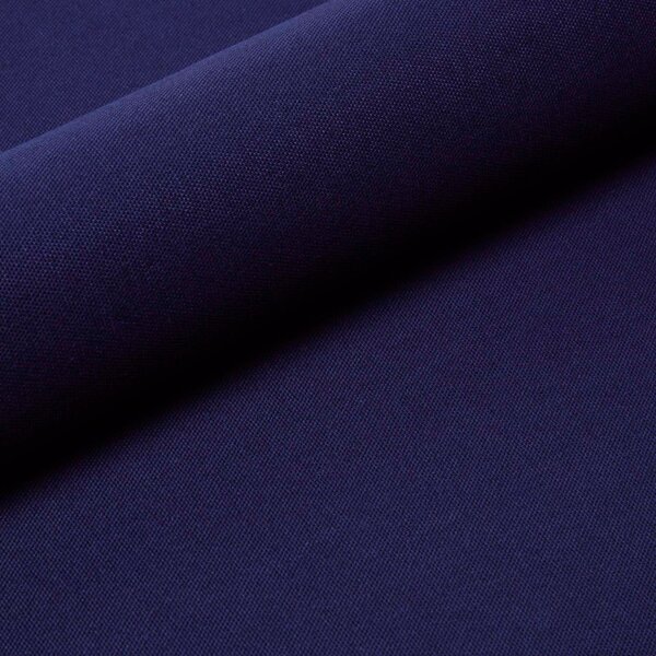 Homescapes Pure Cotton Plain Navy Blue Curtain Fabric Material