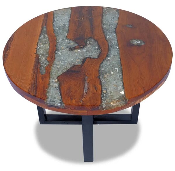 Coffee Table Teak Resin 60 cm