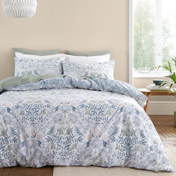 Bianca Hedgerow Hopper Duvet Cover Bedding Set Blue