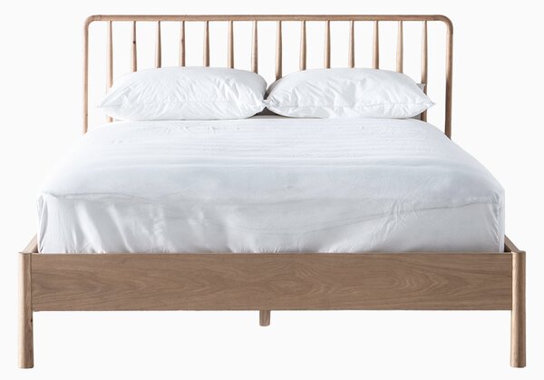 Rebecca 4'6'' Oak Double Bed Frame in Natural