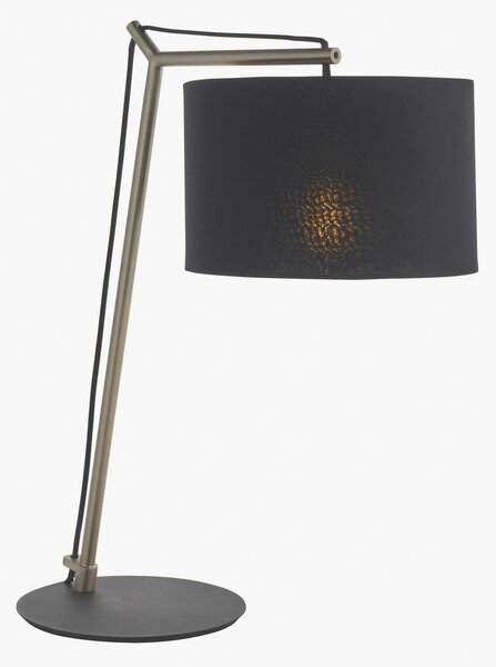 Antonios Nickel Table Lamp with Black Shade