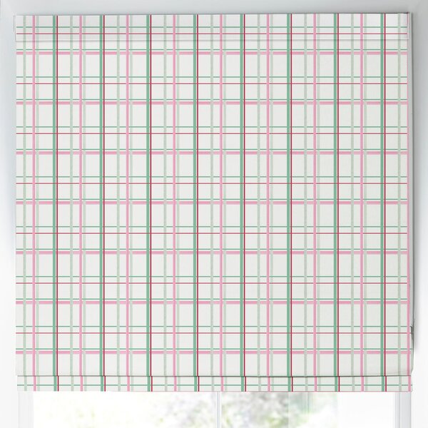 Laura Ashley Burford Check Made To Measure Roman Blind Rose