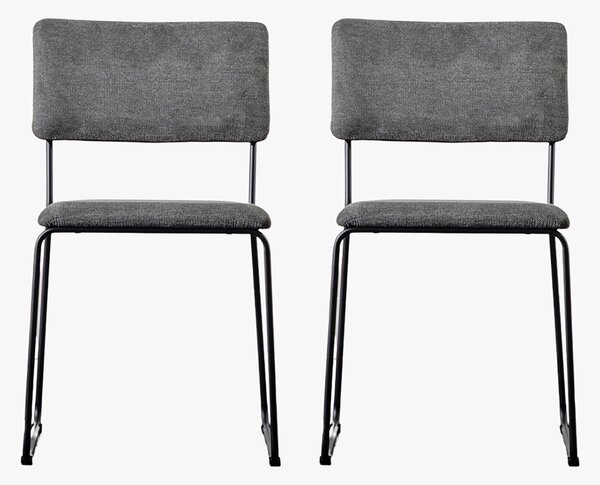 Quippy Dining Chair in Charcoal - Set of 2