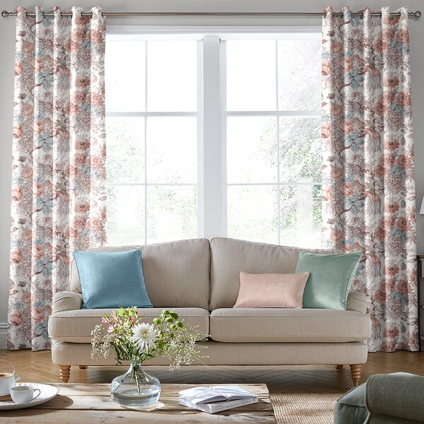 Laura Ashley Birtle Made To Measure Curtains Blush
