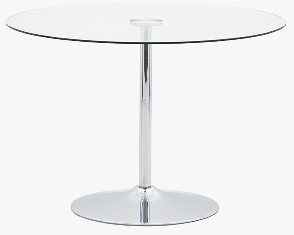 Jude Dining Table in Clear Glass