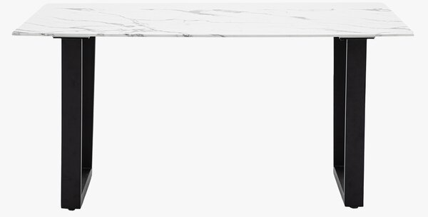 Huxley Dining Table in White Marble