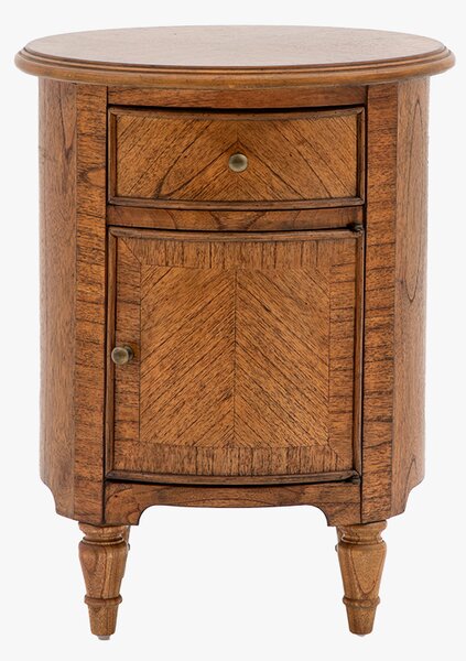 Chateau Drum Side Table in Natural