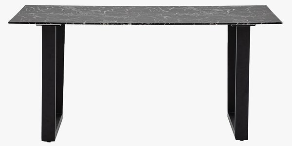 Huxley Dining Table in Black Marble