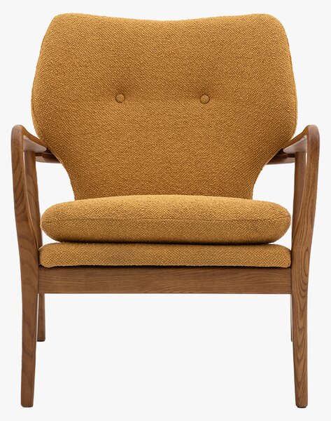Jean Mid-Century Armchair in Ochre