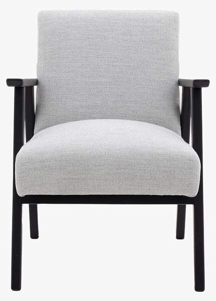 Dan Armchair in Black & Mottled Stone