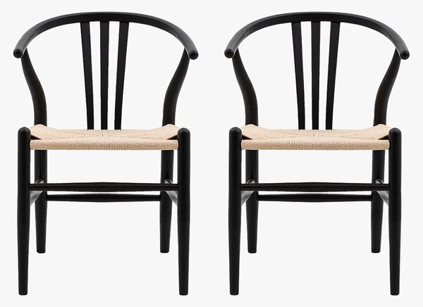 Maeve Dining Chair in Black - Set of 2