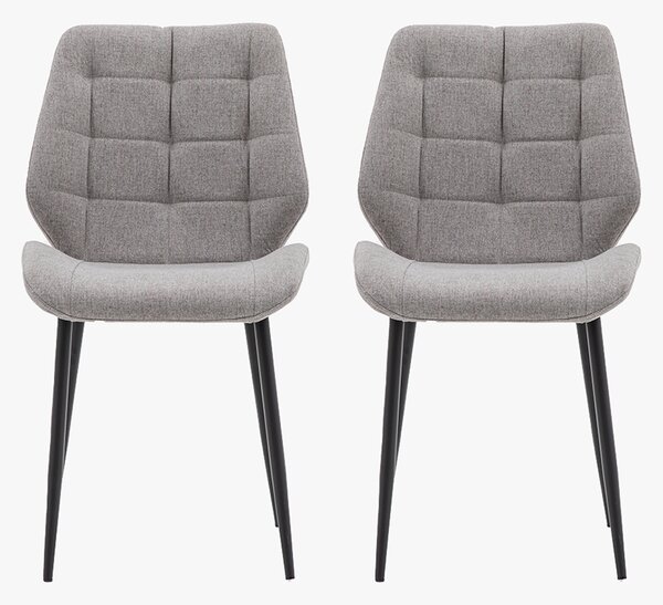 Hallen Dining Chair in Light Grey - Set of 2