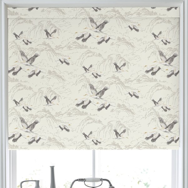 Laura Ashley Animalia Blackout Made To Measure Roller Blind Silver