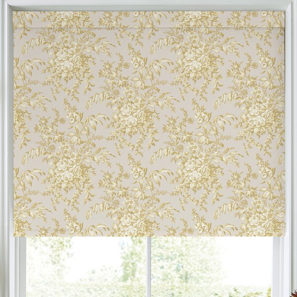 Laura Ashley Picardie Blackout Made To Measure Roller Blind Gold