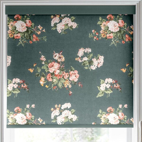 Laura Ashley Rosemore Blackout Made To Measure Roller Blind Fern