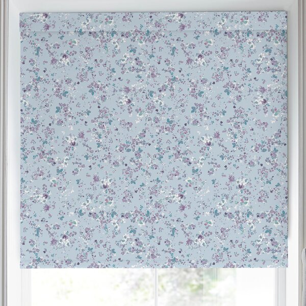 Laura Ashley Blossoms Blackout Made To Measure Roller Blind Blue