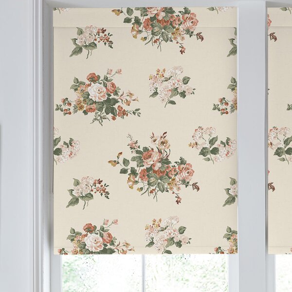 Laura Ashley Rosemore Blackout Made To Measure Roller Blind Natural