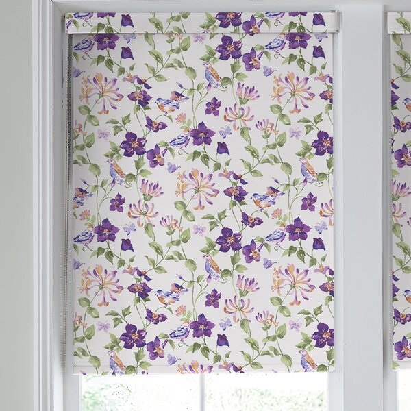 Laura Ashley Elmswell Translucent Made To Measure Roller Blind Violet