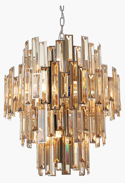 Antoinette Glass Pendant in Champagne