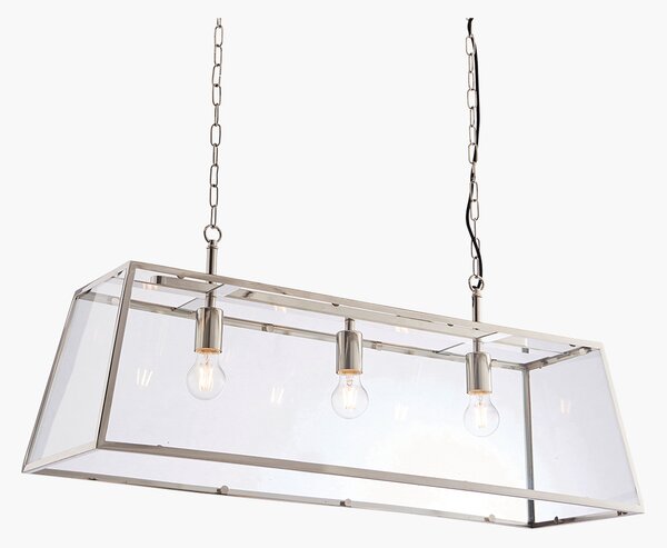 Siobhan Large Retro Pendant in Nickel
