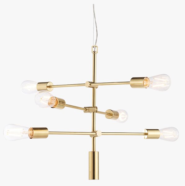 Archie Modern Ceiling Pendant in Brass