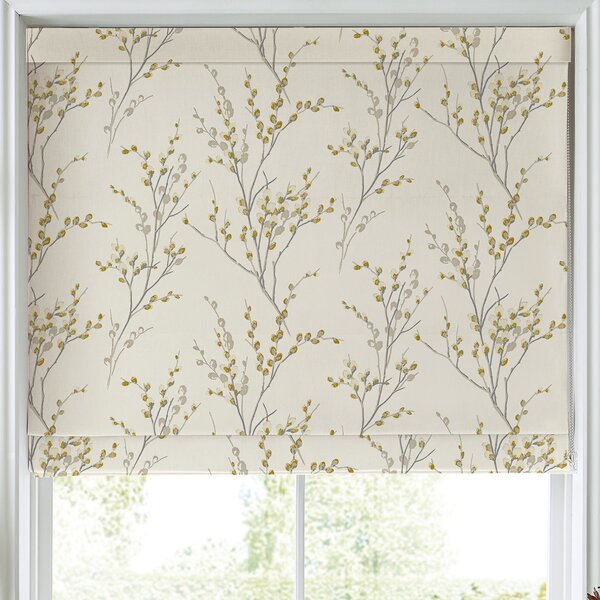 Laura Ashley Pussy Willow Made To Measure Roman Blind Ochre Yellow