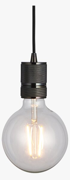 Jerome Braided Cable Pendant in Gun Metal Grey