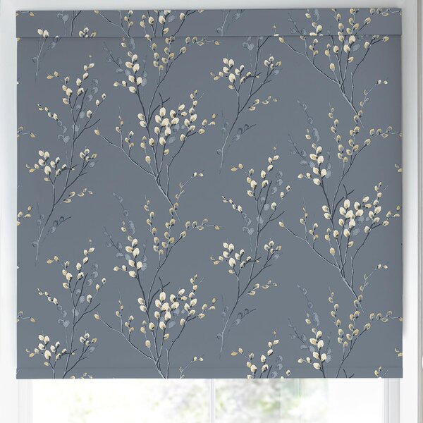 Laura Ashley Pussy Willow Blackout Made To Measure Roller Blind Dark Seaspray