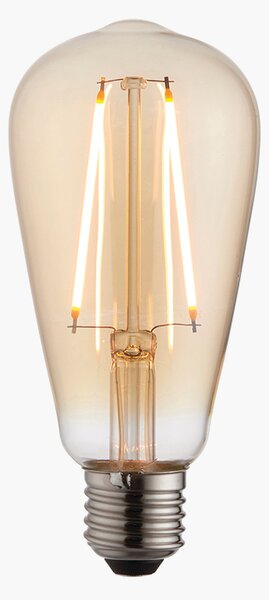 Ora LED pear shaped bulb with amber glass