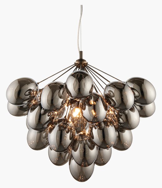 Thaddeus Glass Ceiling Pendant in Black