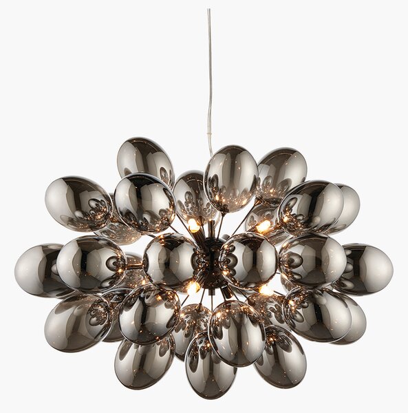 Thaddeus Large Glass Ceiling Pendant in Black