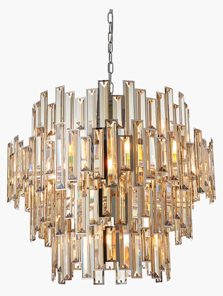 Antoinette Large Glass Pendant in Champagne