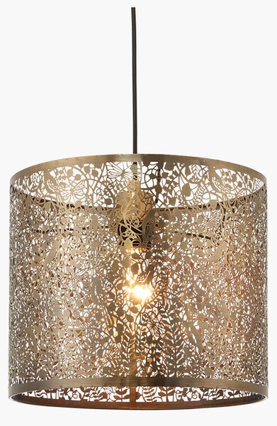 Cicero Small Lamp Shade in Antique Brass