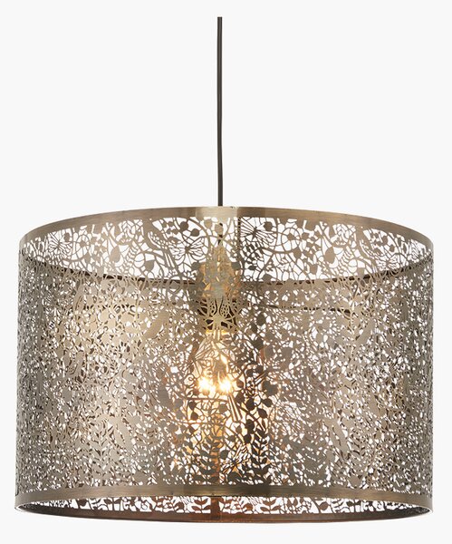 Cicero Large Lamp Shade in Antique Brass