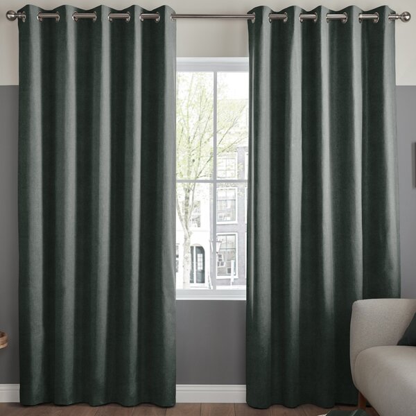 Florence Velvet Made To Measure Curtains Forest