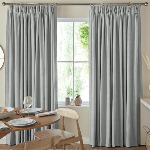 Florence Velvet Made To Measure Curtains Silver