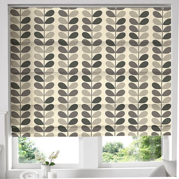 Orla Kiely - Multi Stem Roman Blind Warm Grey