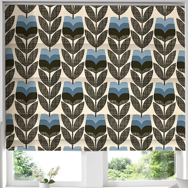 Orla Kiely - Rose Bud Roman Blind Powder Blue