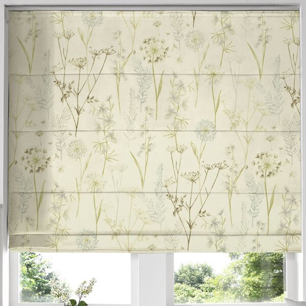 Wild Flower Roman Blind Wedgewood