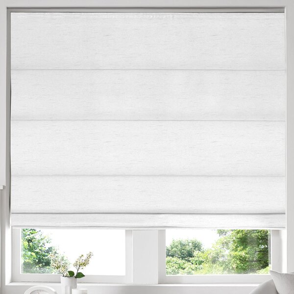 Iowa Silk Essence Roman Blind White